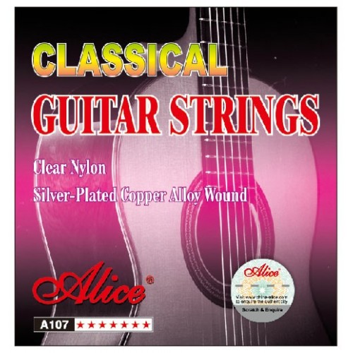 Alice A107-N комплект струн для классической гитары, нейлон, .028 -.043