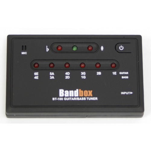 Bandbox BT-100 тюнер светодиодный для гитары и бас-гитары