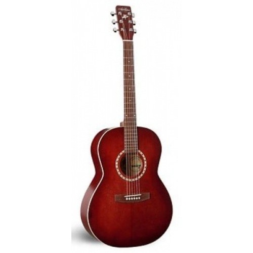 A&L 32983 акустическая гитара, цвет бордовый, с кейсом